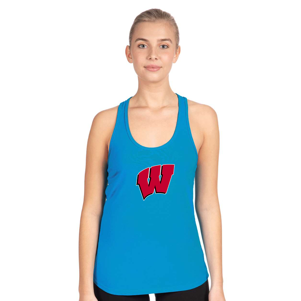 Women's Wisconsin Badgers Next Level Ideal Racerback Tank
